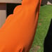 Kate Spade Orange Scalloped Swimsuit M