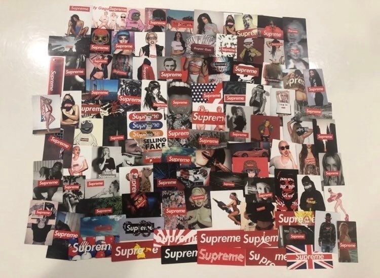 100 Unique Supreme Stickers