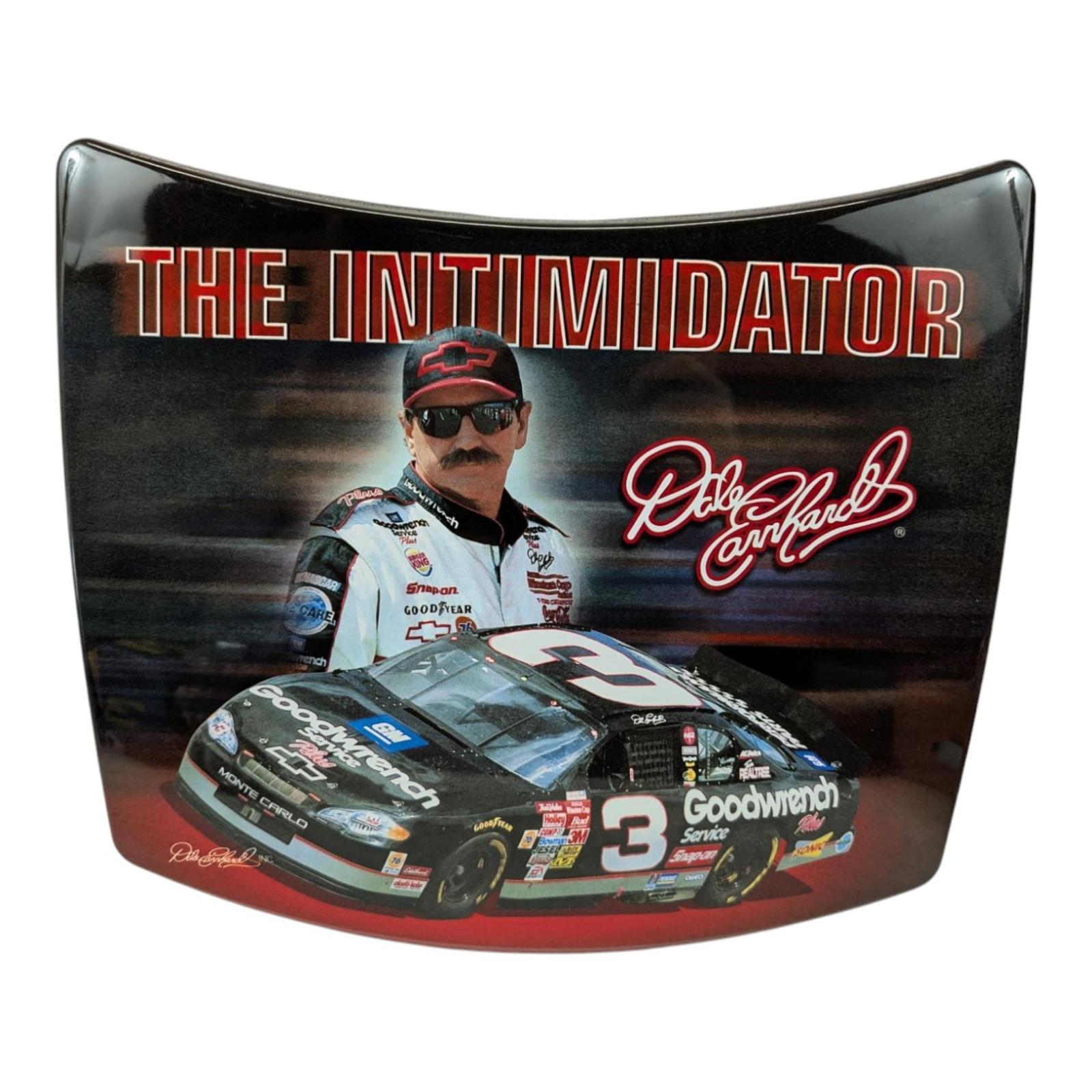 Nascar Hirev Replica Hood Dale Earnhardt Sr The Intimidator 13 In. X 15 In.