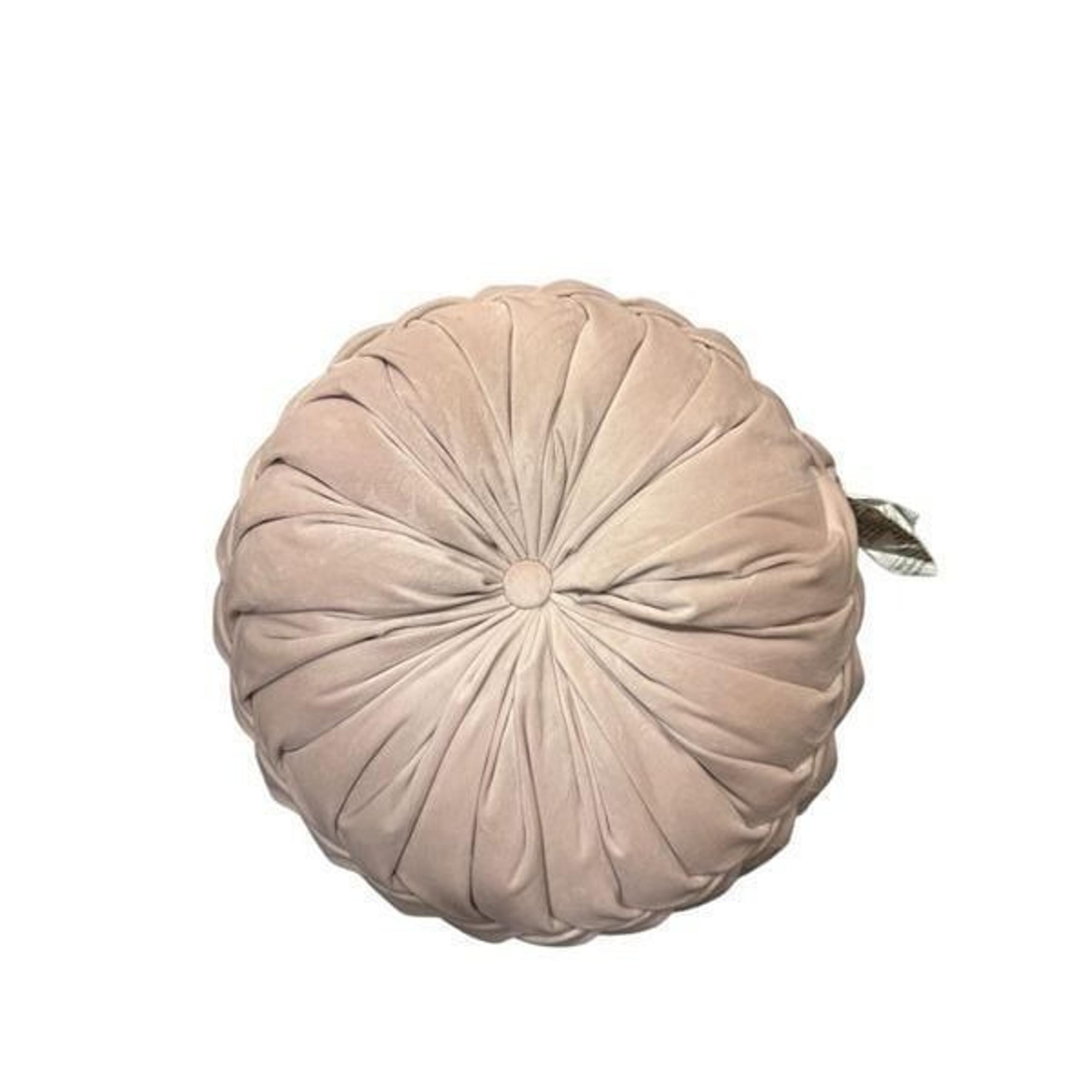 Lucoss Home 13.7" Round Throw Pillow Handcrafted Pumpkin Velvet Home Decorative