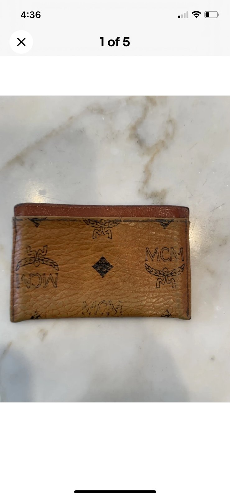 MCM Card /cash Holder /Case in Visetos