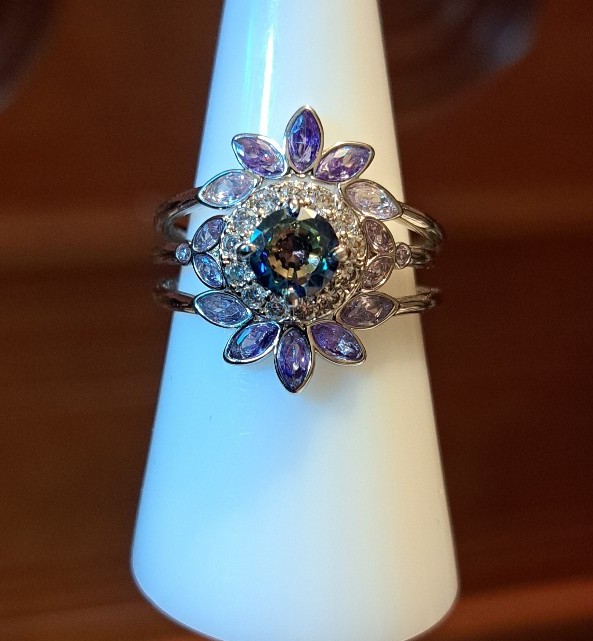 Bomb Party Lymphoma Awareness Ring Size 9 RBP6324