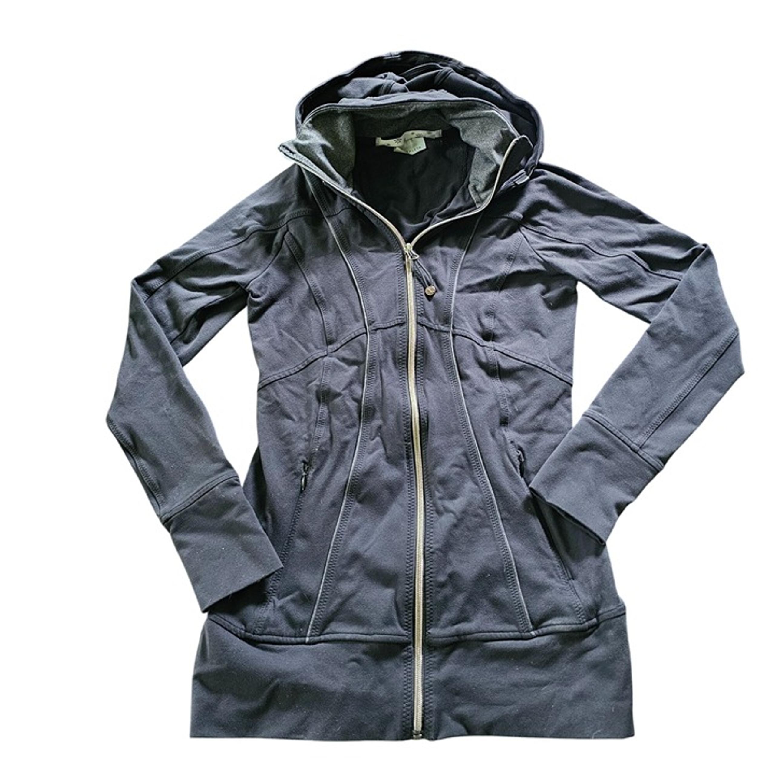 Athleta Women's Athletic Zip Hoodie Jacket Black Hooded size XS