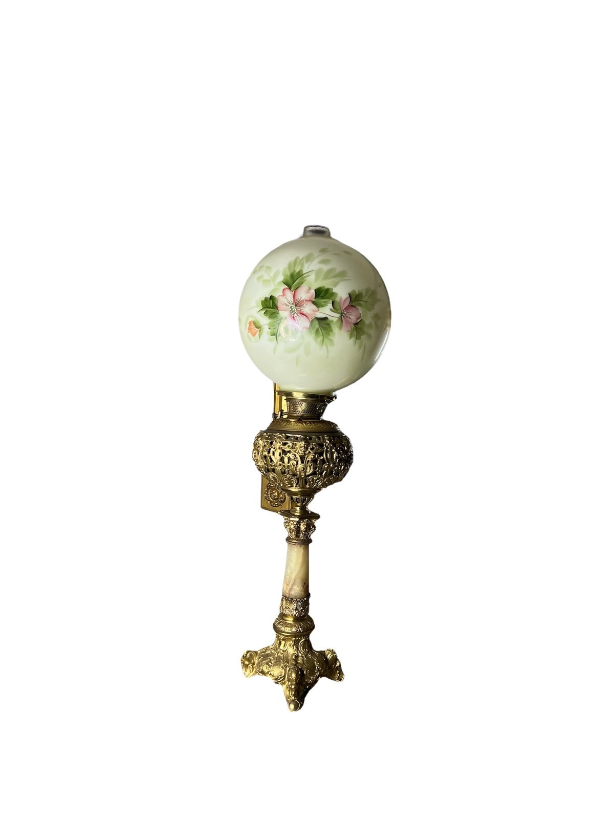 Vintage Bradley & Hubbard Victorian Gone with the Wind GWTW Gas Lamp Electrified
