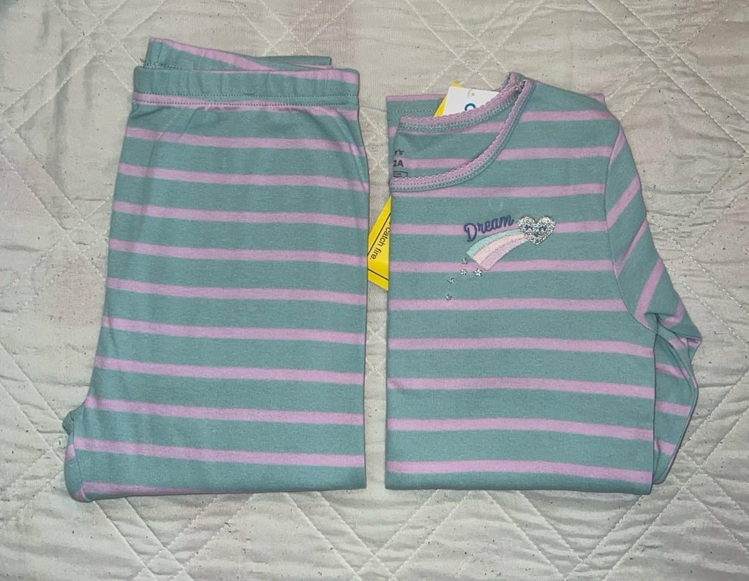 New Girls 12 Youth Carters Long Sleeved Pajama Set