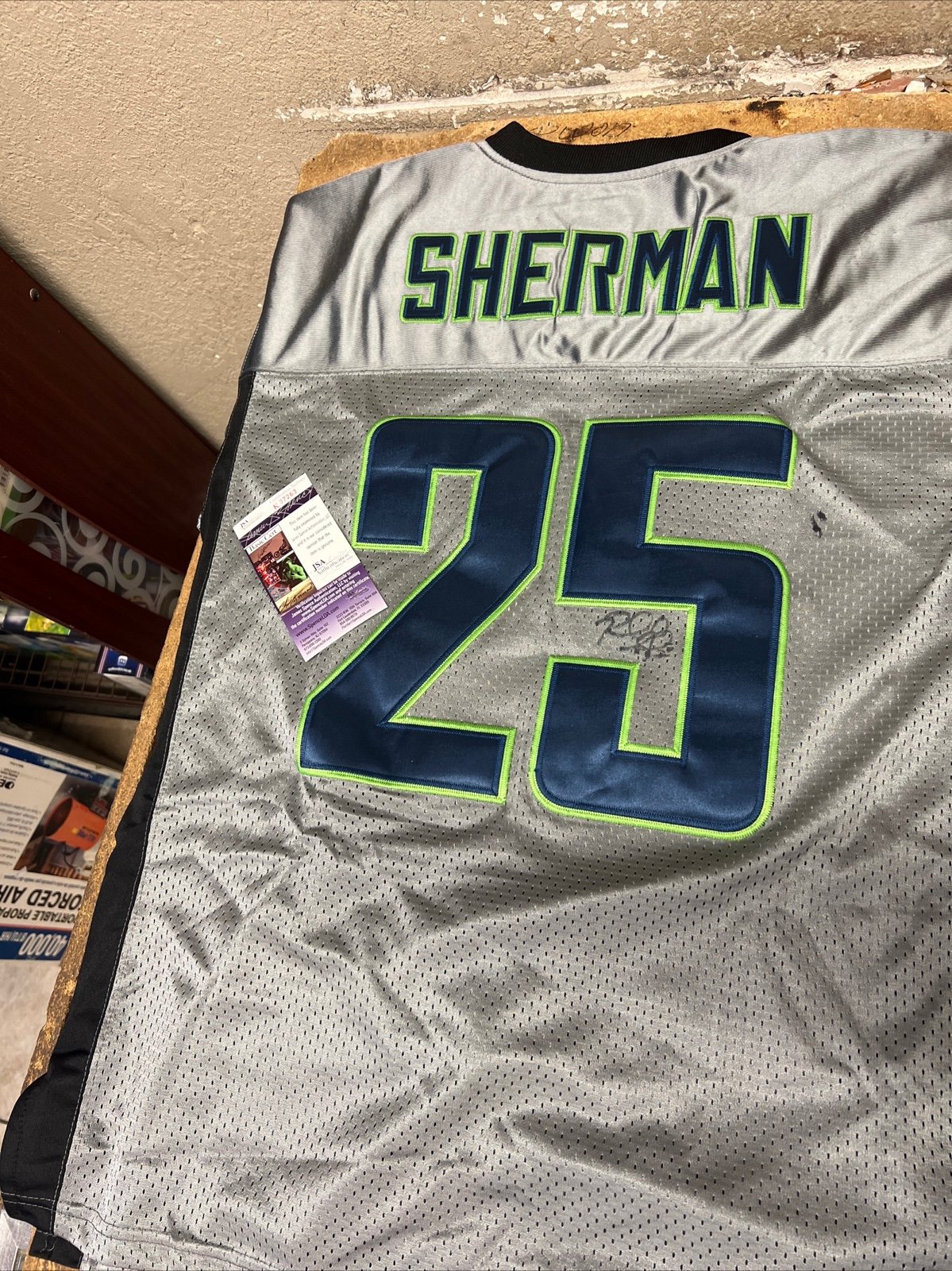 Richard Sherman Seattle Seahawks Nike On Field Signed Jersey Size 44 JSA CoA #44