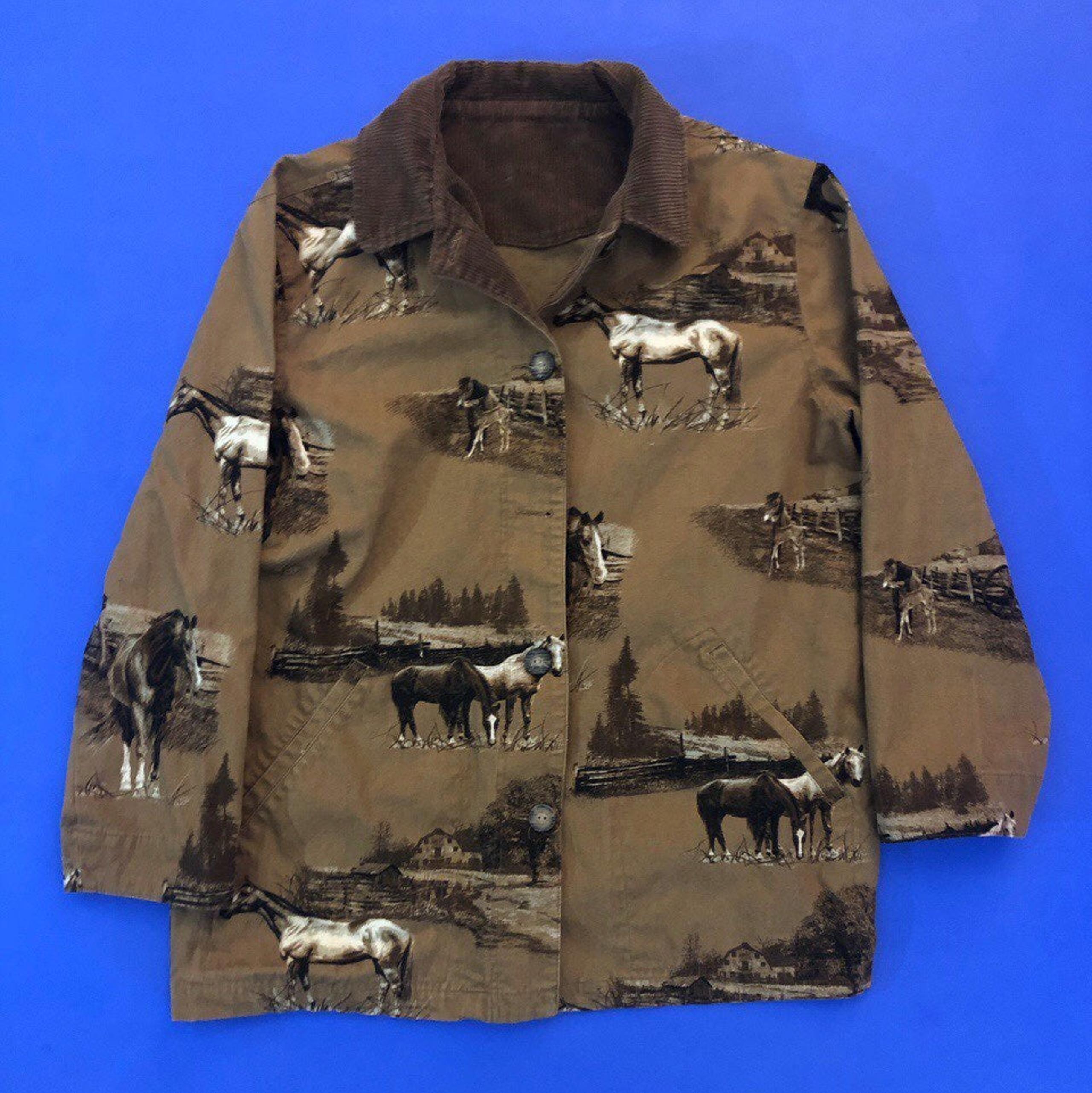 90's Horse Print Jacket