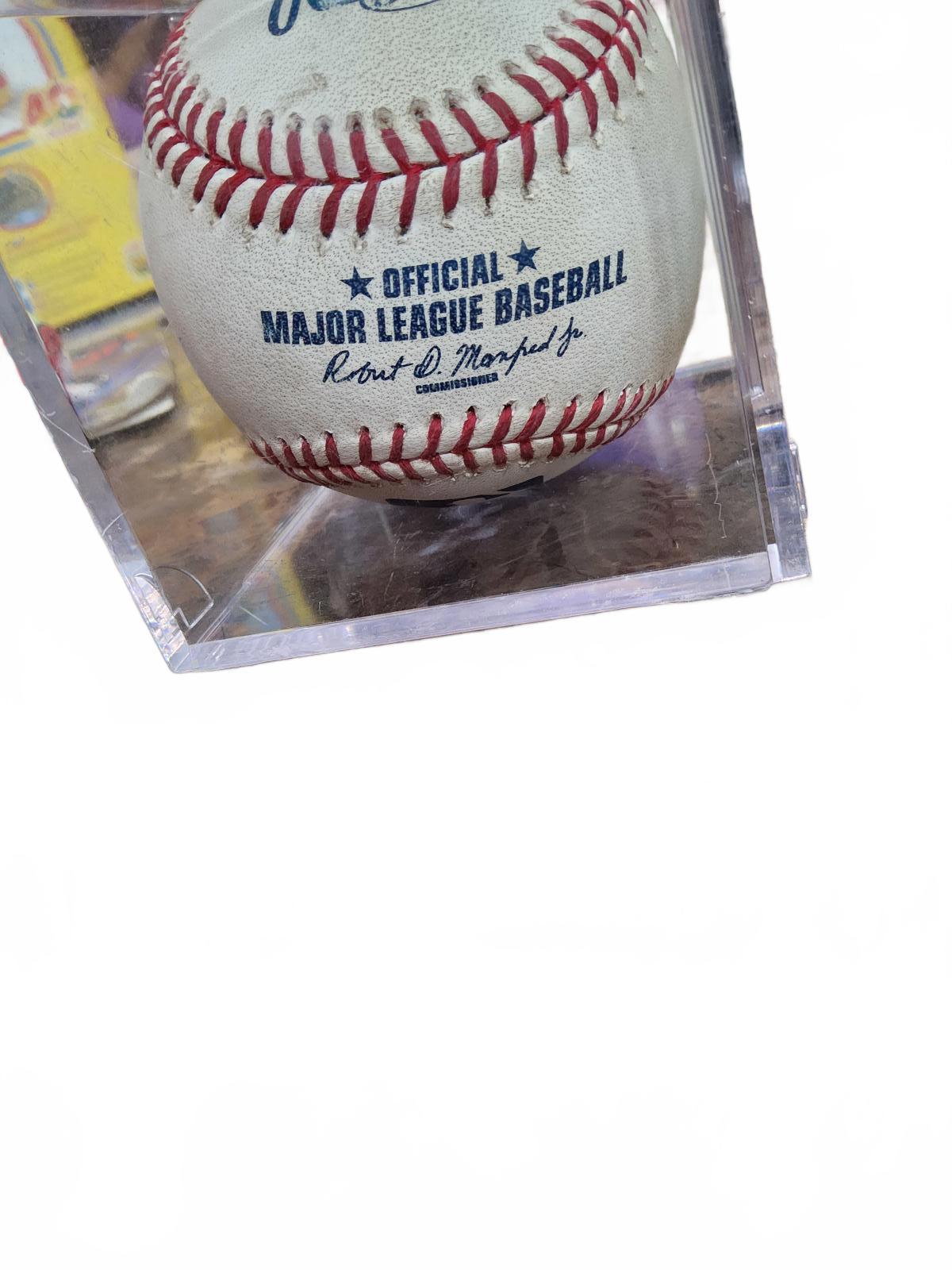 Official M.L.B *Signed By Robert D Manfred Jr. * with Display Case