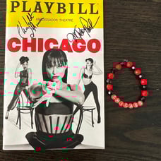 Signed Chicago Broadway Playbill with Custom Bracelet