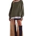 NWT We the Free Camden Distressed Green Moss Adventurer Sweatshirt Size Medium
