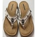 Minnetonka Moccasins Sandals Womens Shoes Size 8 White Leather Thongs