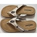 Minnetonka Moccasins Sandals Womens Shoes Size 8 White Leather Thongs