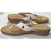 Minnetonka Moccasins Sandals Womens Shoes Size 8 White Leather Thongs