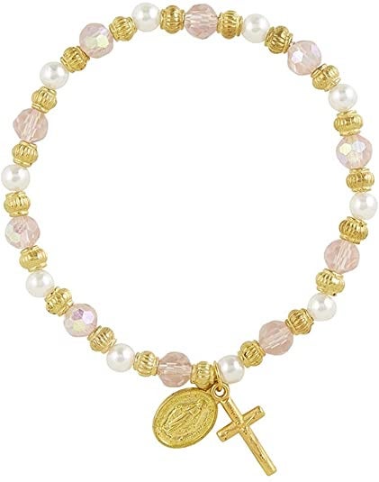 Blessed Mother Rosary Bracelet with Mira