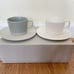 New Japanese Porcelain (Living Talk) cekitay coffee tea cup & saucer 2 sets!