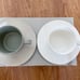 New Japanese Porcelain (Living Talk) cekitay coffee tea cup & saucer 2 sets!