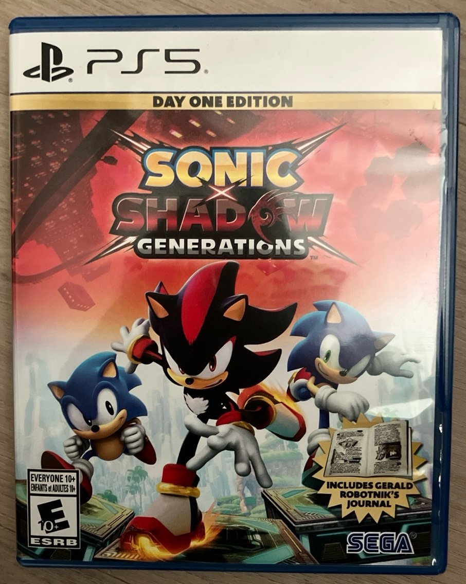 Sonic X Shadow generations day one edition for Ps5