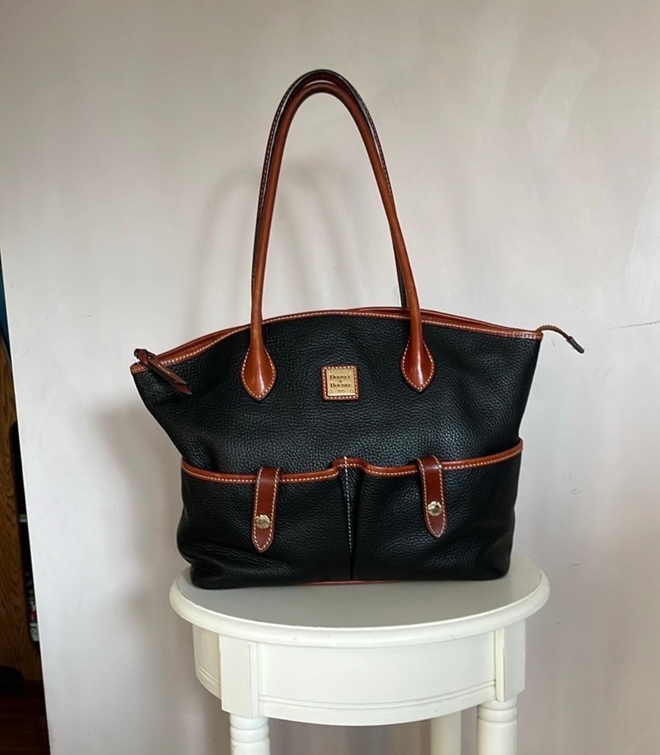 Dooney and Bourke pebbled leather Crescent Tote