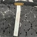 Free People Moon River Black/White Embroidered Floral 3/4 Sleeve Tunic Blouse L