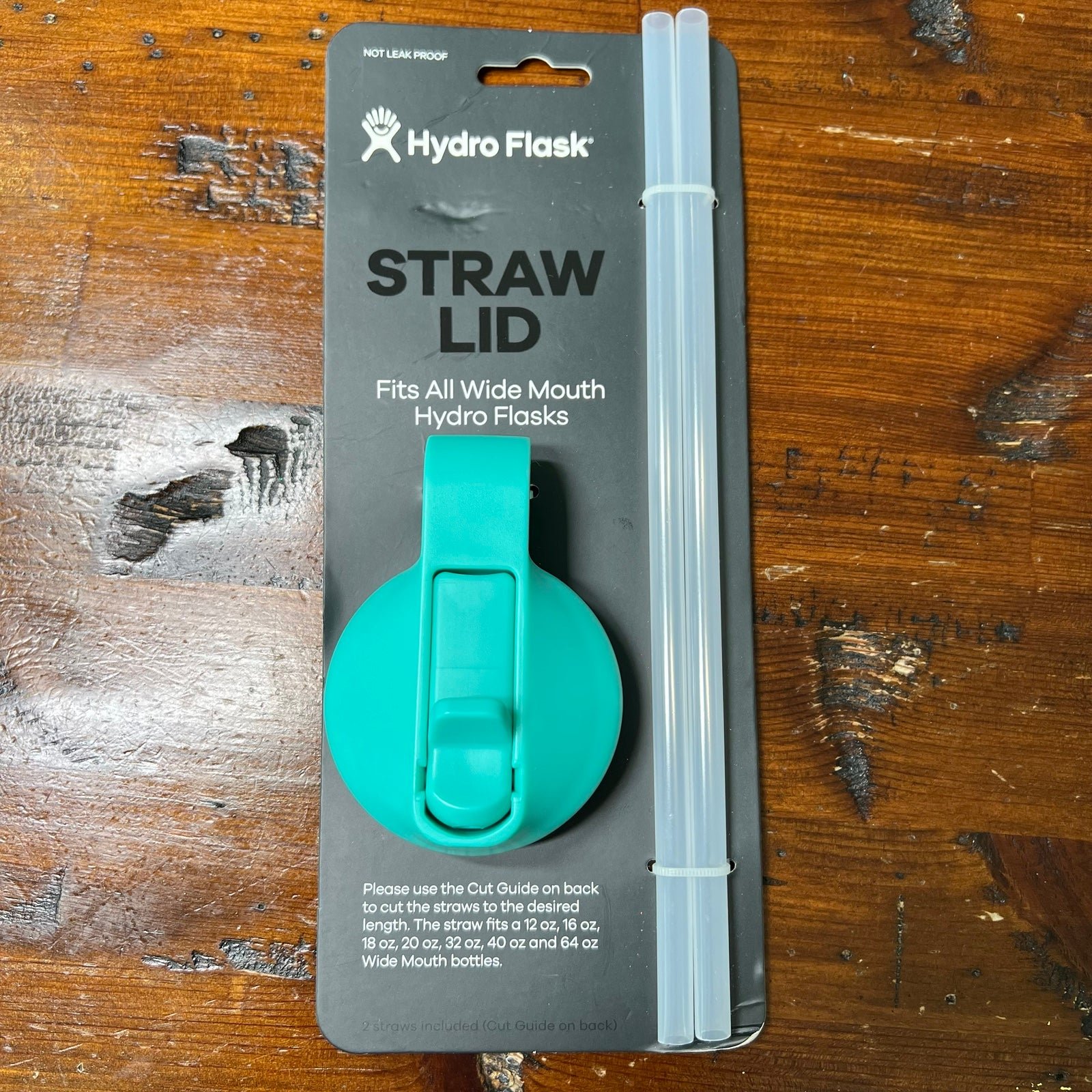 Hydro Flask Mint Colored Wide Mouth Straw Lid New