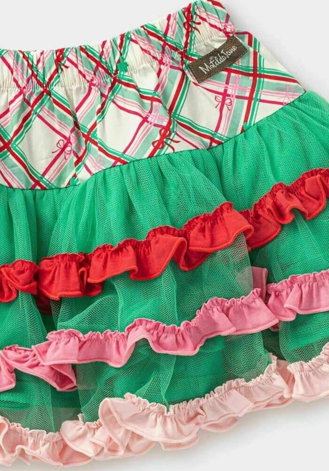 Matilda Jane Clothing Christmas Skirt
