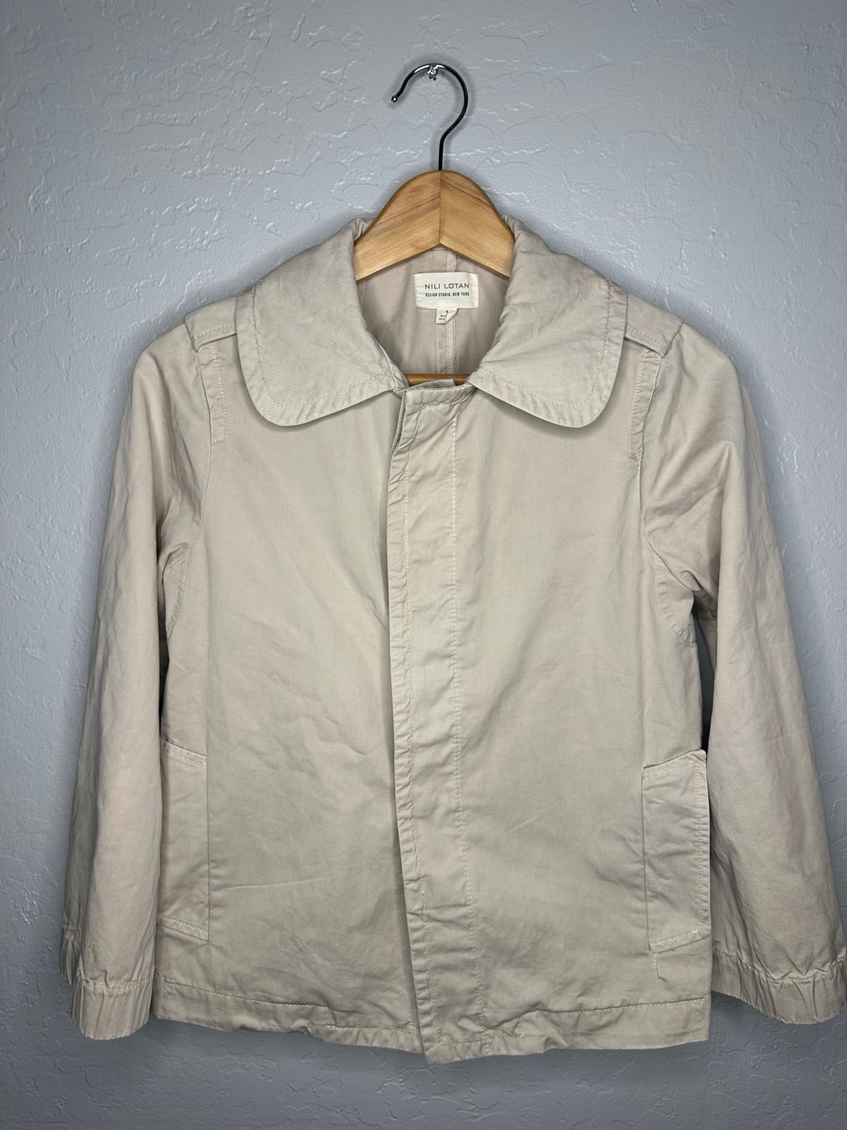 Nili Lotan jacket Military Jacket size 4 Nili Lotan waxed jacket canvas jacket
