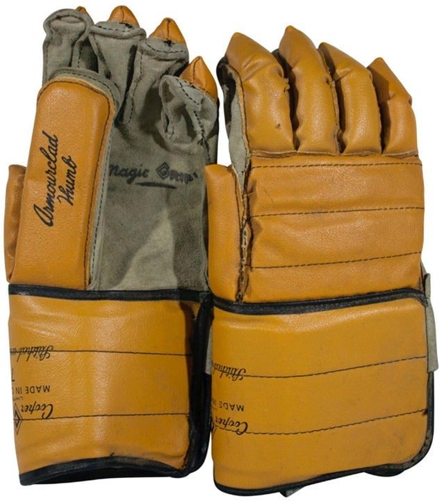 VTG 50s COOPER WEEKS Pro Style ICE HOCKEY GLOVES Sz 7 Made In Canada Ltd Edition