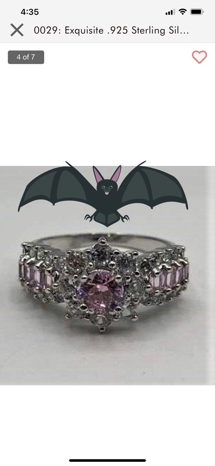 Silver ring size 8