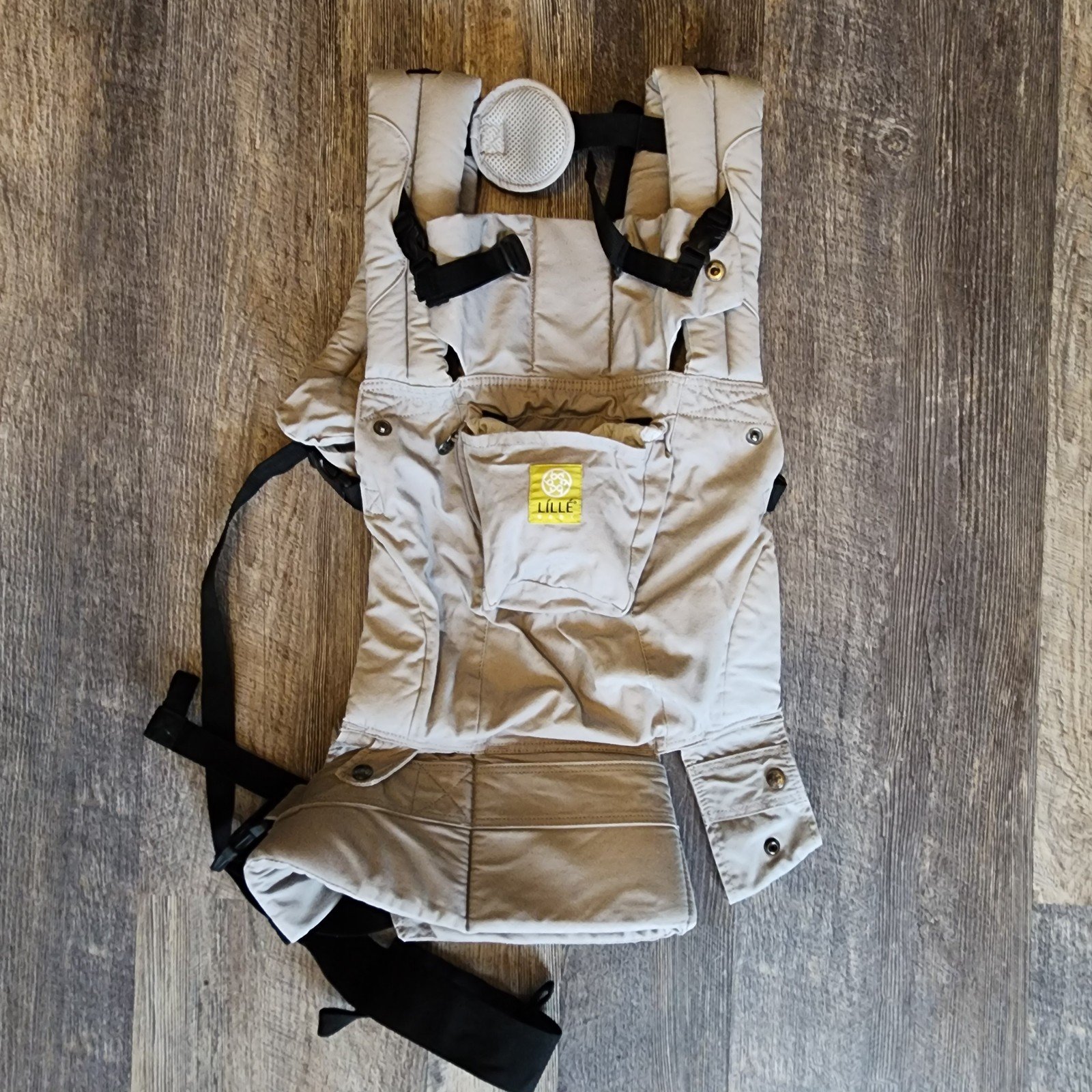 LILLEbaby Baby Carrier No Mesh Complete Original Sunshade Beige Infant 7-45lb