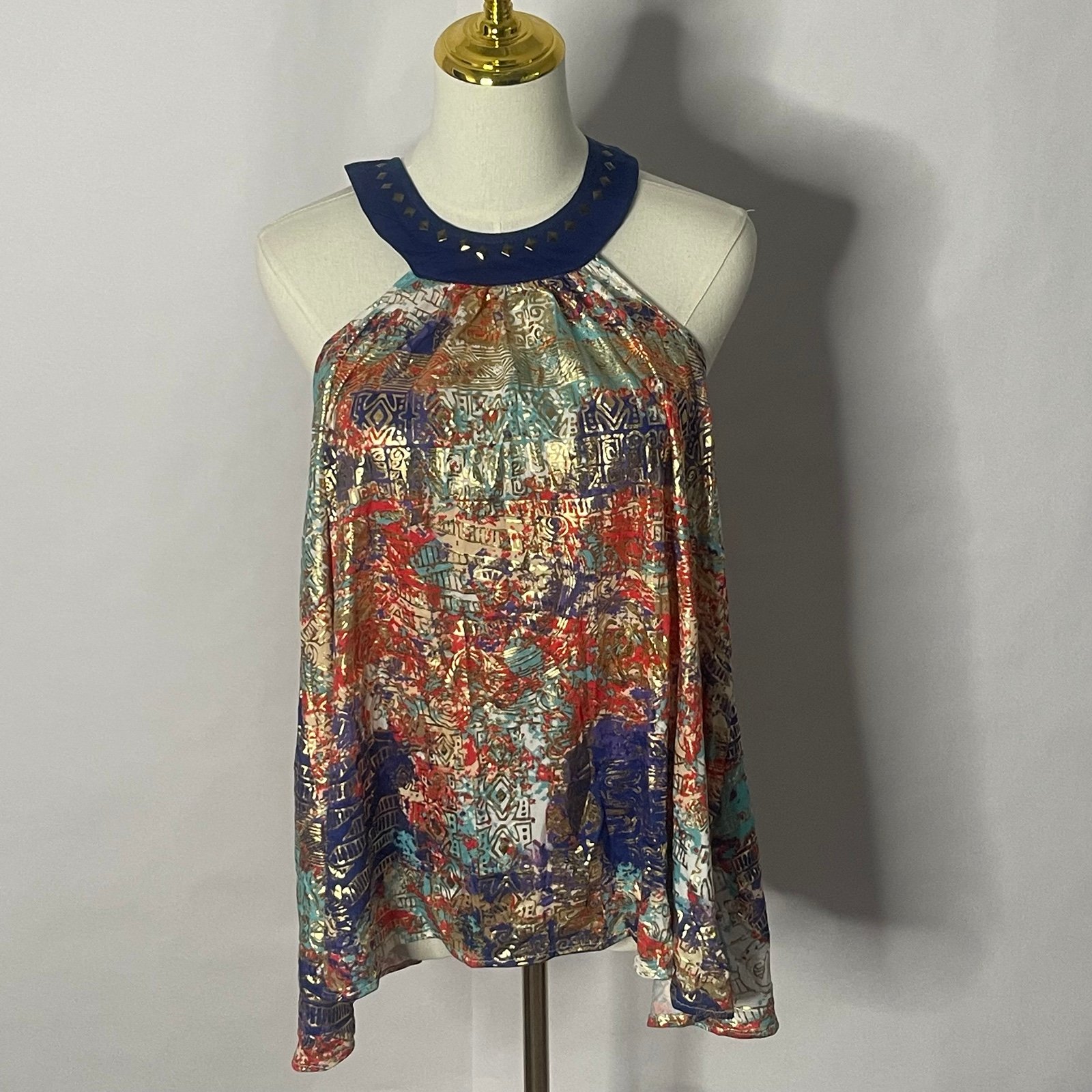Y2K Apple Bottoms Going Out Party Halter Top Womens Size L Shimmer Throwback
