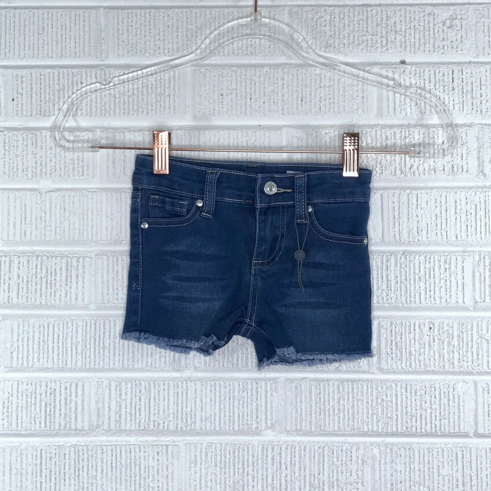 New AG Adriano Goldschmied Kids Size 2T Denim Cutoff Shorts Jeans Frayed Hem