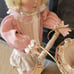 Ashton Drake Galleries Doll Victorian Make Believe Doll with Rabbit Buggy