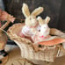 Ashton Drake Galleries Doll Victorian Make Believe Doll with Rabbit Buggy