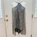 DEREK LAM 10 CROSBY 100% SILK COLD SHOULDER HALTER TOP