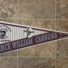 Vintage Carolina League Prince William Cannons Minors Baseball Pennant *Defunct*