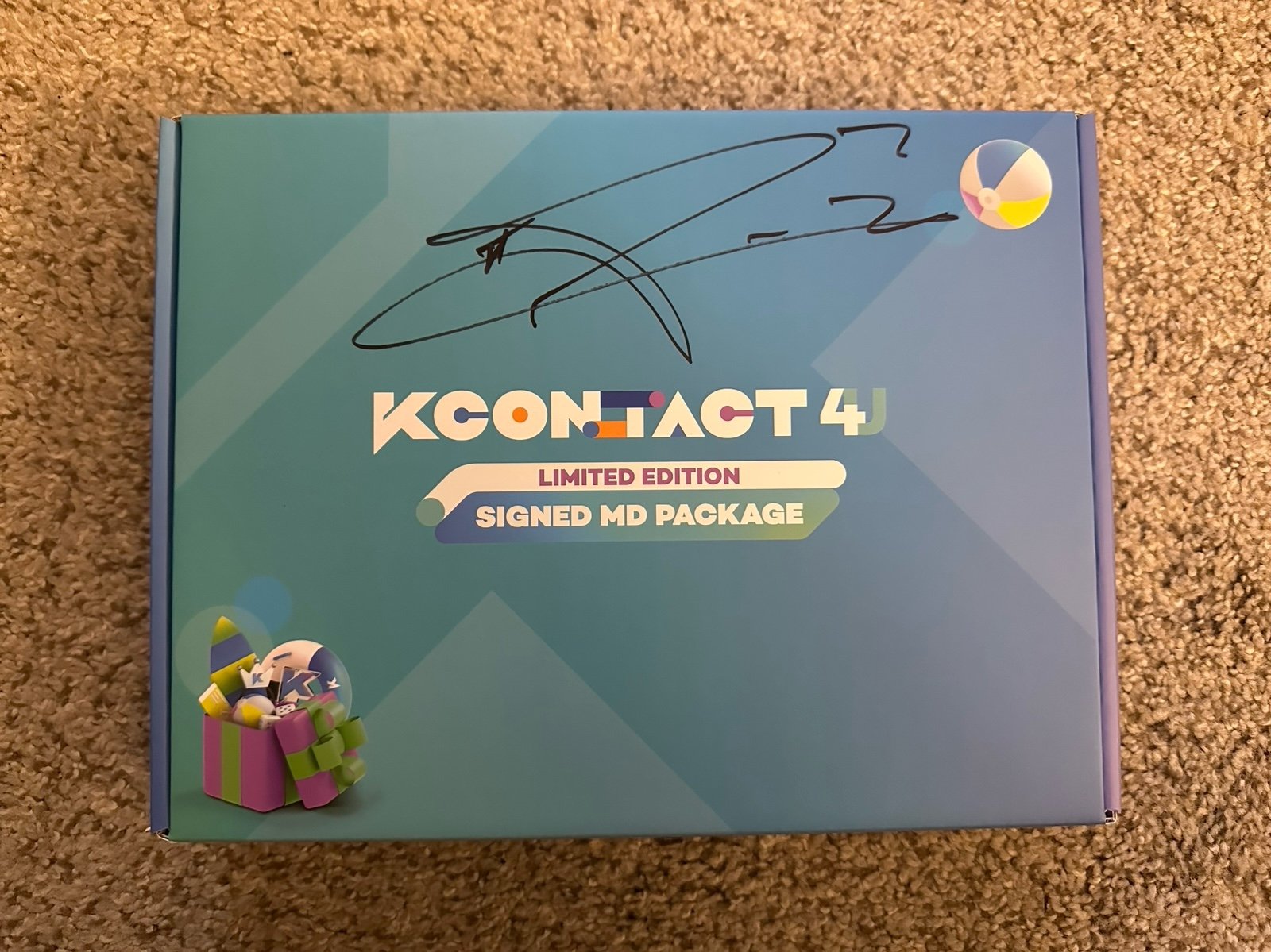 Astro Sanha 2021 Kcontact 4U signed merch box with original contents