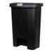 10 gal Step On Lid Lock Plastic Kitchen Trash Can, Black