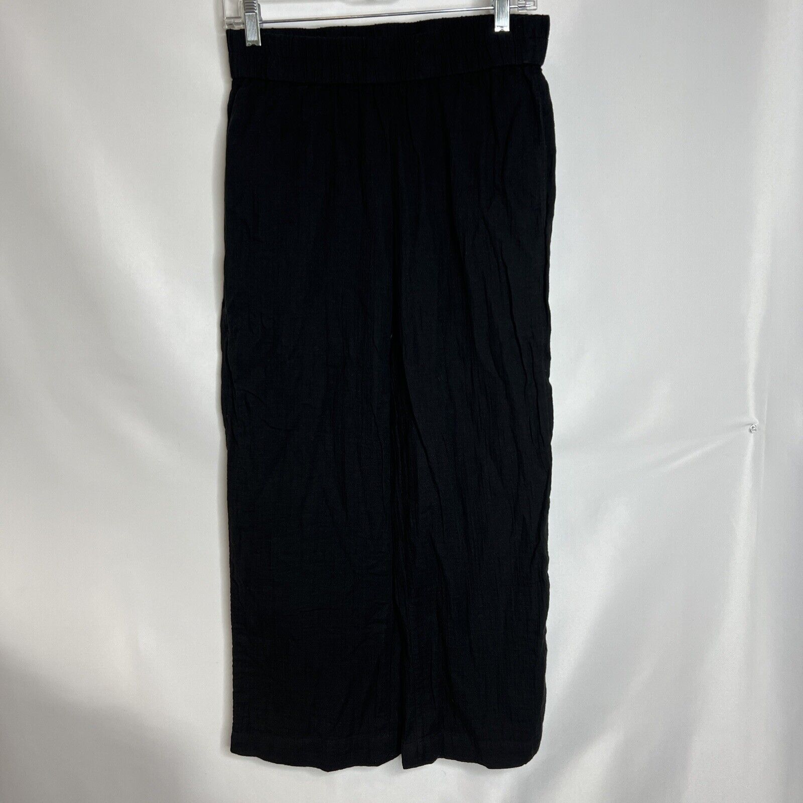 Eileen Fisher Organic Cotton Gauze Pants Coastal Pockets Elastic waist XS