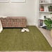 Alfa Rich 4x6 Area Rugs, Solid Green Rug, Cotton Soft Modern Washable Rugs