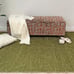Alfa Rich 4x6 Area Rugs, Solid Green Rug, Cotton Soft Modern Washable Rugs