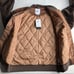 Nike Corduroy Swoosh High Brown Varsity Letterman Jacket Mens Size XL New Coat