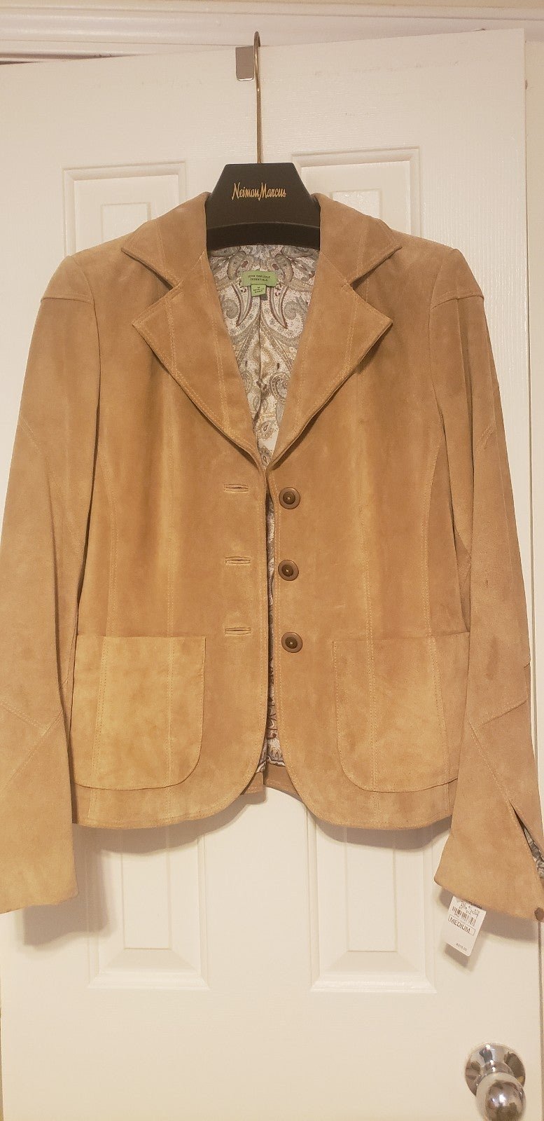 New - Never Worn John Carlisle Suede Jacket/Blazer