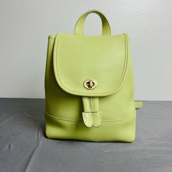 RARE! Coach Vintage Green Daypack backpack 9960