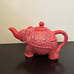 Calypso St Barth Target Home Collection ELEPHANT Teapot | Red Pink Coral