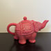 Calypso St Barth Target Home Collection ELEPHANT Teapot | Red Pink Coral