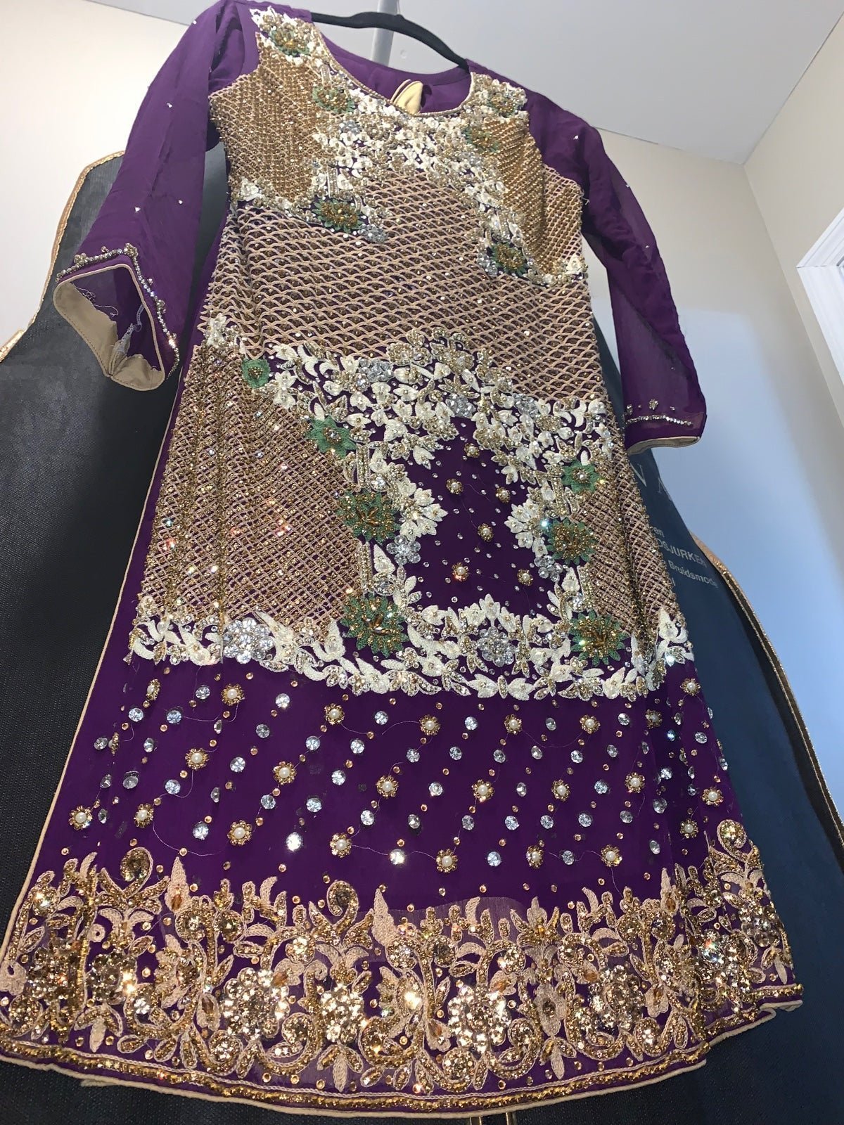 Pakistani dress purple