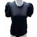 ALC Size Small • KATI Black Organic Cotton Crew Neck Puff Sleep Fashion T-Shirt