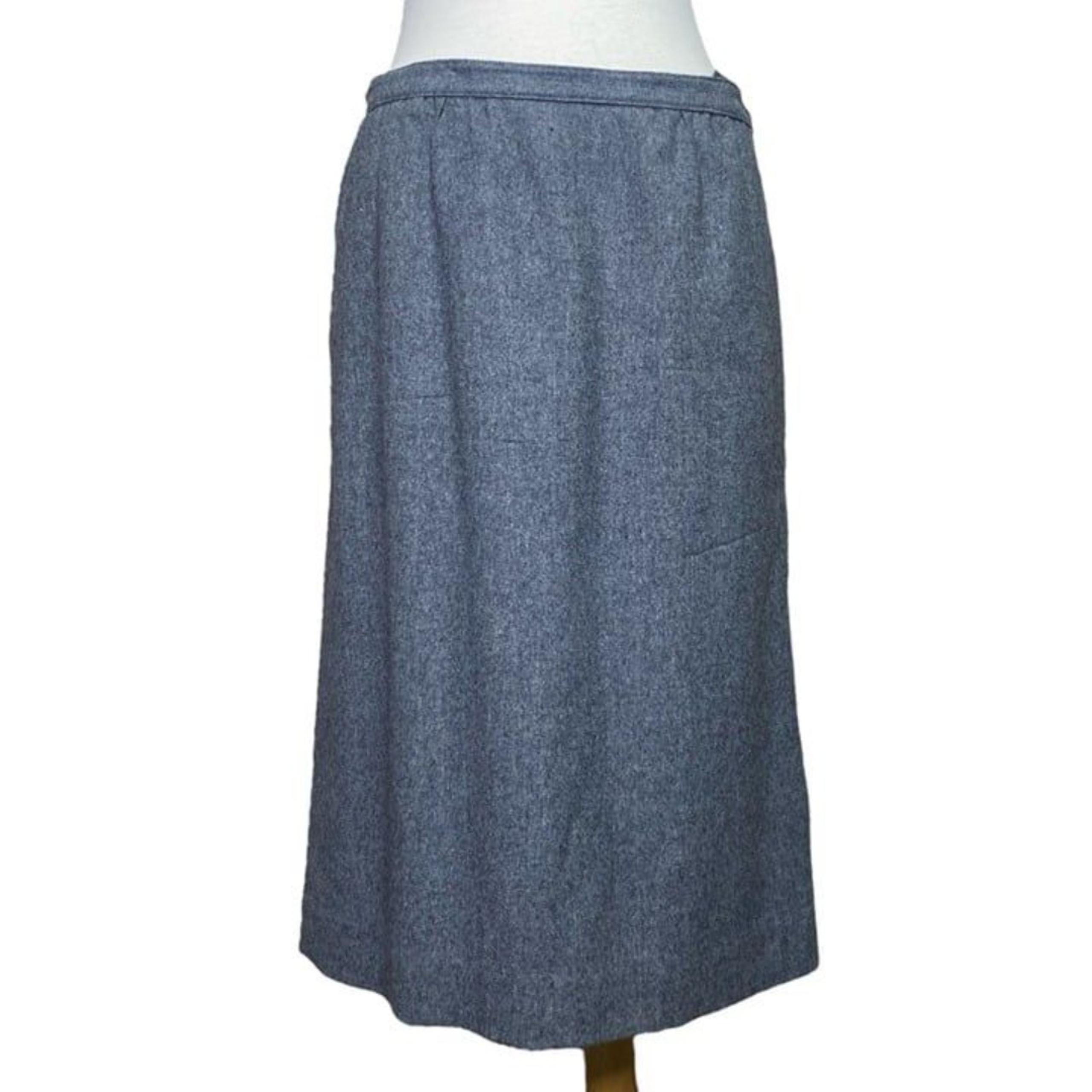 Pendleton Wool Skirt Size 12 Gray