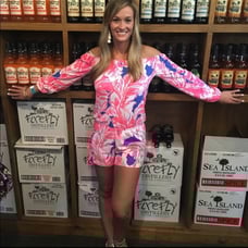 LILLY PULITZER Lana ROMPER Beach Bliss Medium