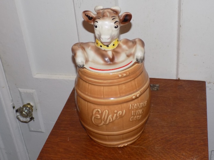 Vintage Elsie The Cow Ceramic Cookie Jar